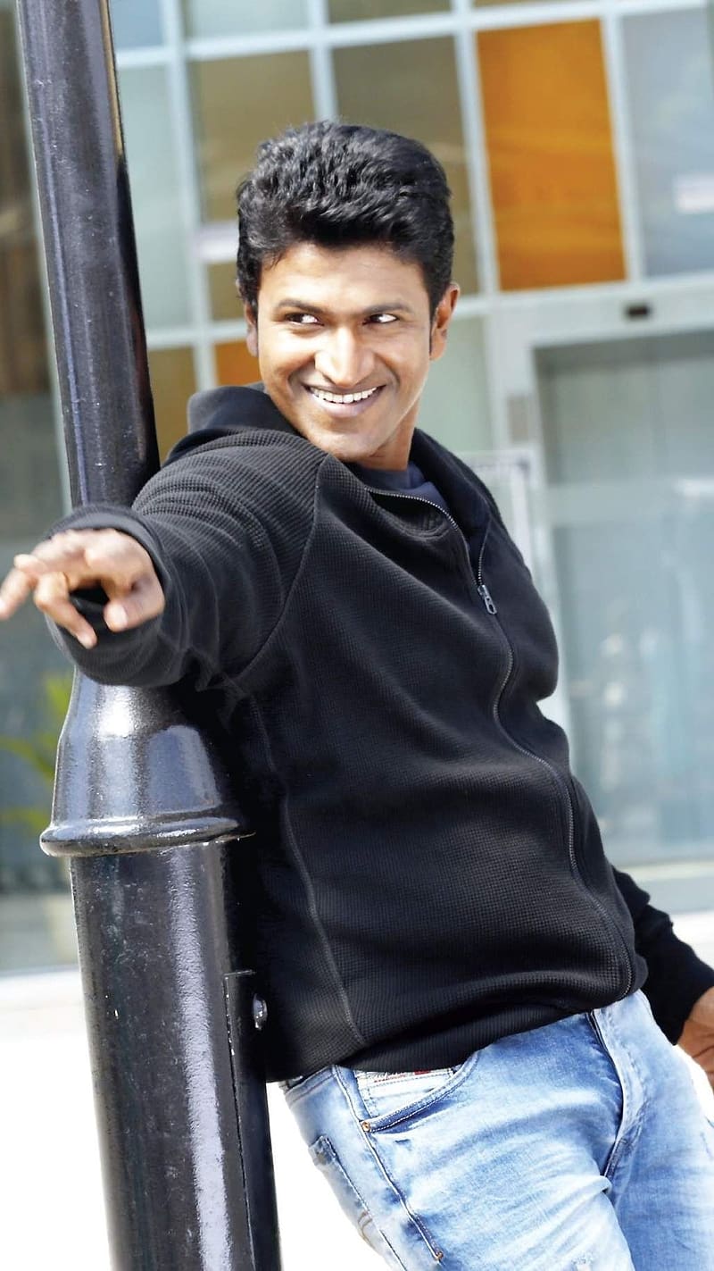Puneeth Rajkumar, Black Jacket, actor, appu, singer, HD phone ...