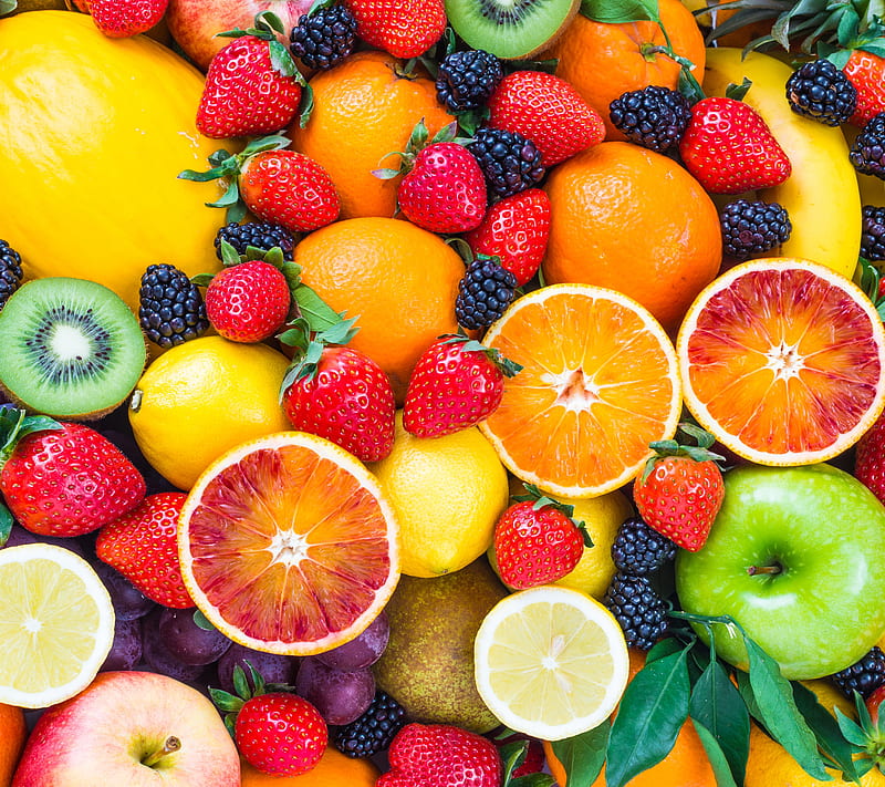 Fresh Fruits, food, HD wallpaper