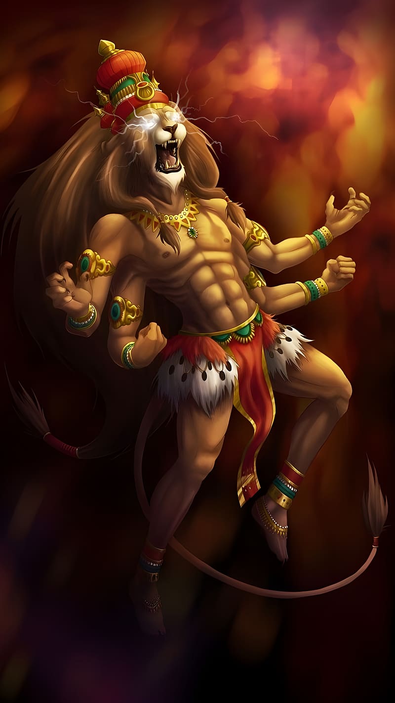Lord Narasimha 4K HD Wallpapers Full Size Download For Computer  Phones