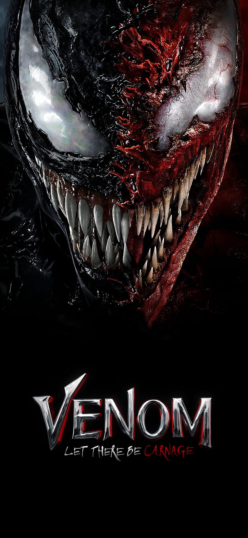 Venom 2, red, black, comic, carnage, HD phone wallpaper