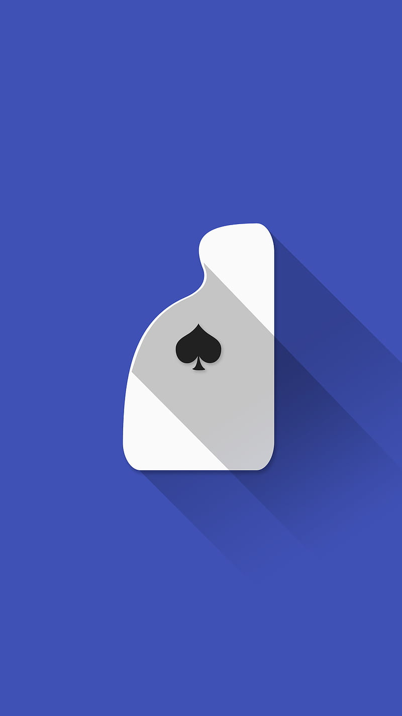 Ace Indigo, card, flat, material, playing cards, poker, HD phone wallpaper