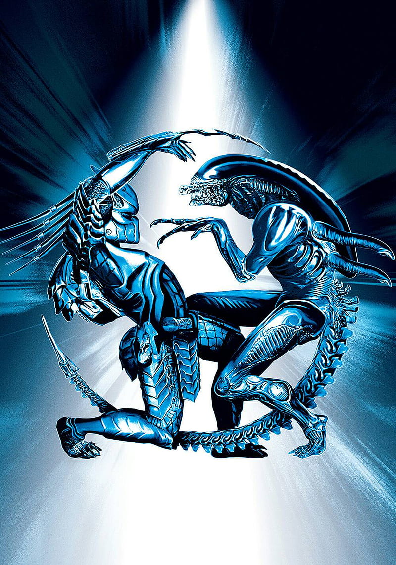 Alien vs Predator, art, lockscreen, HD phone wallpaper