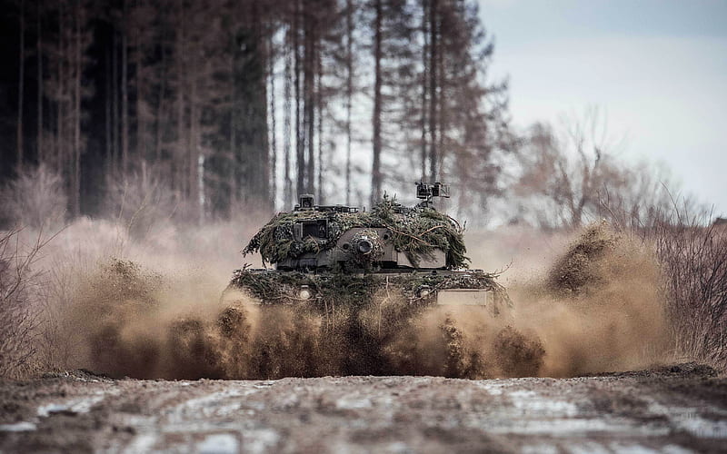Leopard 2A4 tank, military equipment, German battle tank, armored vehicles, HD wallpaper