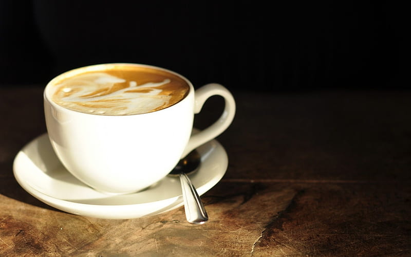 *** Coffee ***, coffee, fresh, cup, mug, milk, HD wallpaper
