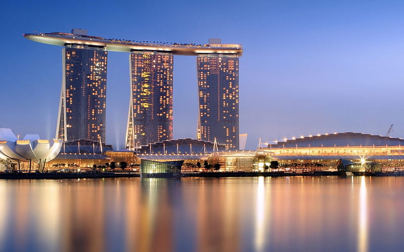 Marina Bay Sands-city Landscape, HD wallpaper