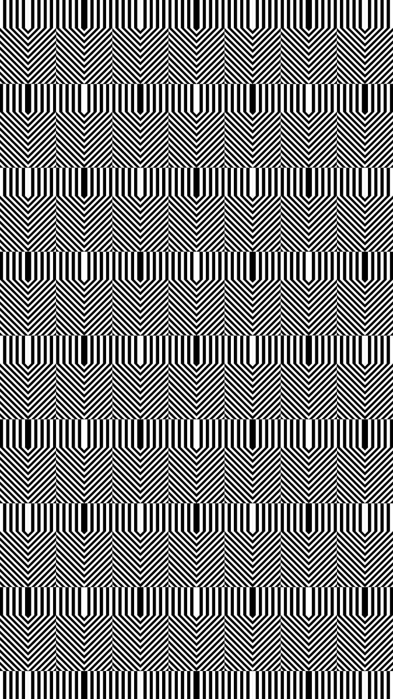 Zig-zags and lines, Divin, abstract, backdrop, background, black, black-and-white, contemporary, dynamic, effect, geometric, geometrical, geometry, illusion, illusive, kinetic, modern, op-art, opart, optical, optical-art, optical-illusion, pattern, striped, stripes, texture, visual, white, HD phone wallpaper