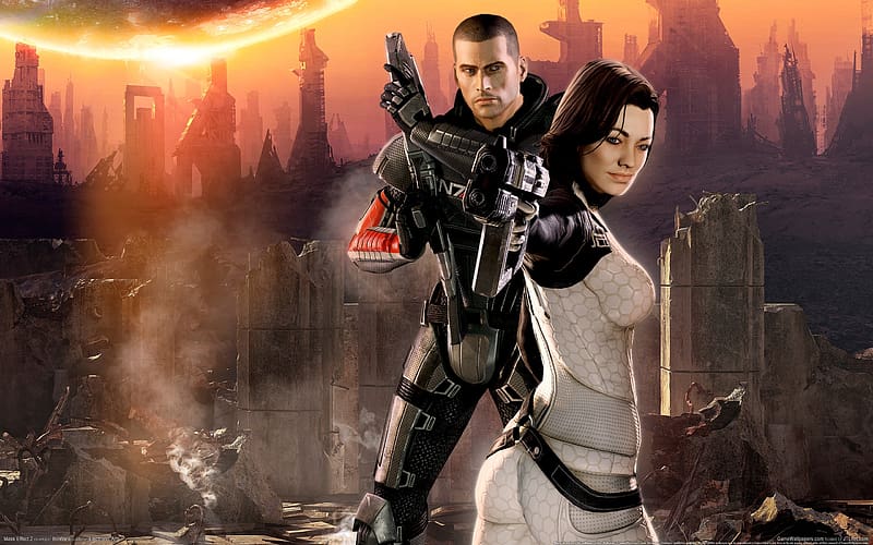 Mass Effect Video Game Commander Shepard Mass Effect 2 Miranda   HD   Mass Effect Video Game Commander Shepard Mass Effect 2 Miranda Lawson 