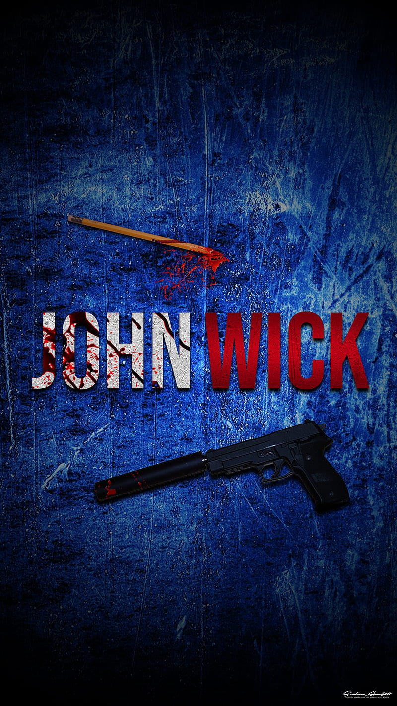 John Wick, baba yaga, blood, boogeyman, gun, john, pencil, wick, HD phone wallpaper