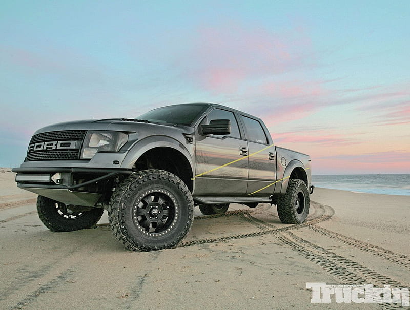 Baja-Ready Beast, sand, truck, off road, ford, HD wallpaper
