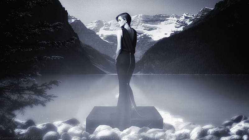 Emma Watson Lady Of The Misty Lake, actrice, lady of the misty lake, emma watson, celebrities, people, HD wallpaper