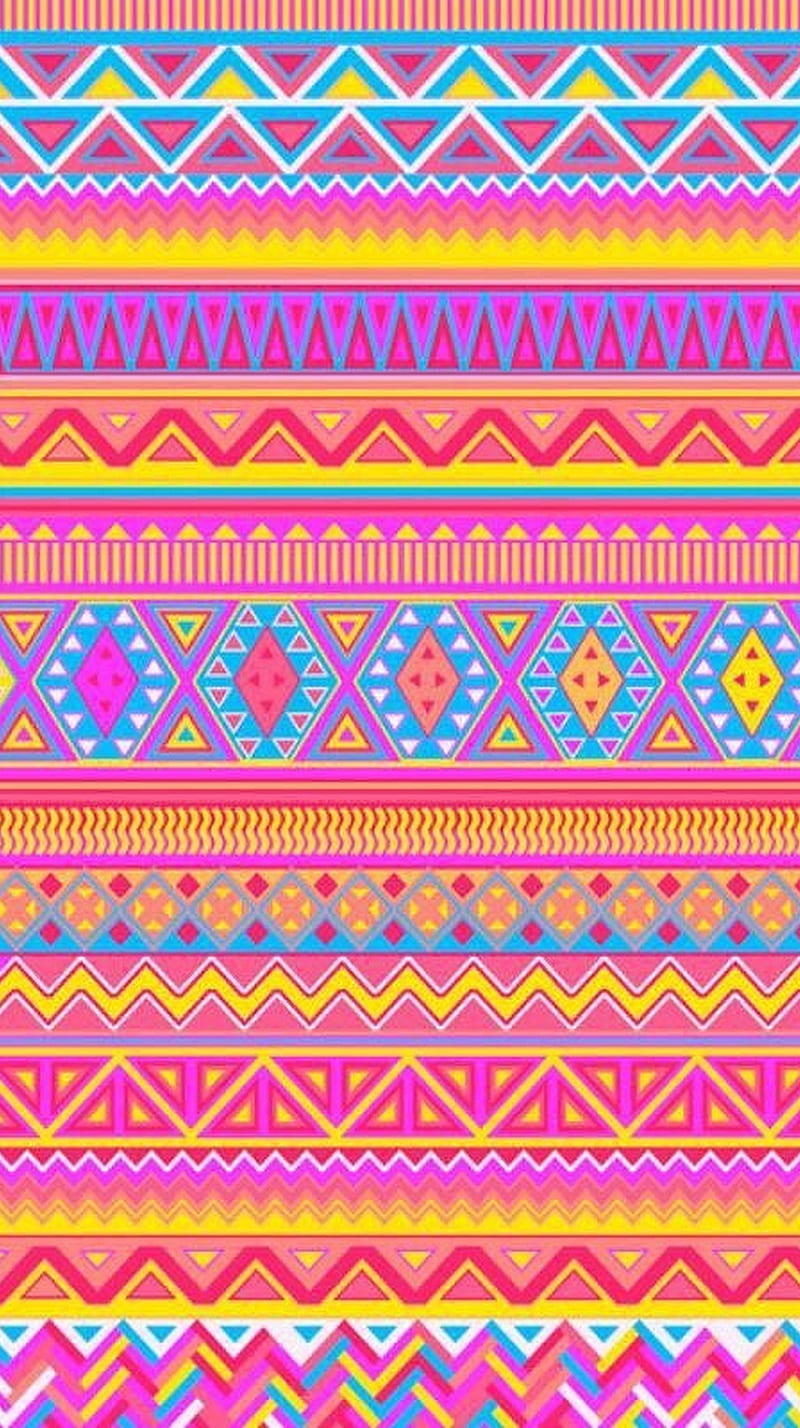 Pink Aztec, HD phone wallpaper