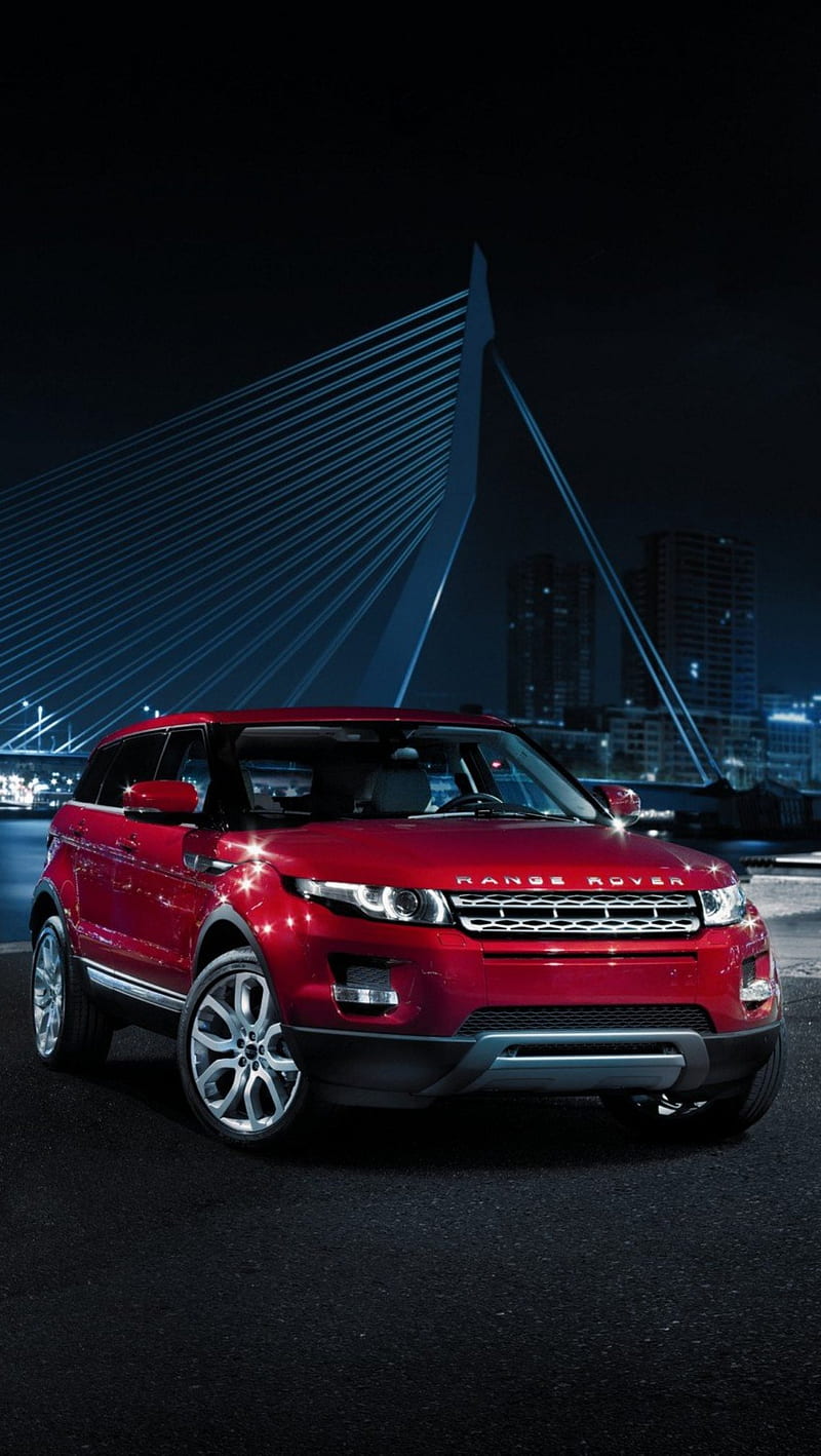 Range Rover, car, night, red, HD phone wallpaper | Peakpx
