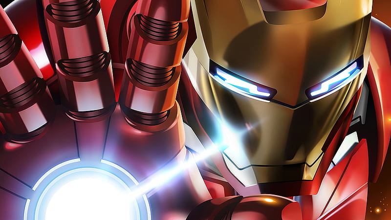 Iron Man Mask Closeup Artwork, iron-man, superheroes, artwork, marvel, HD wallpaper