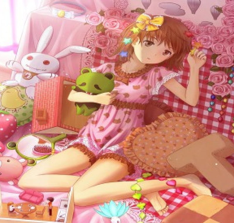 Cute Girl, cute, girl, room, orginal, pink, toys, HD wallpaper Cute Girl, cute, girl, room, orginal, pink, toys, HD wallpaper