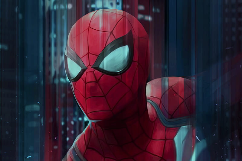 Spiderman Digital Art , superheroes, digital-art, spiderman, artwork, artist, HD wallpaper