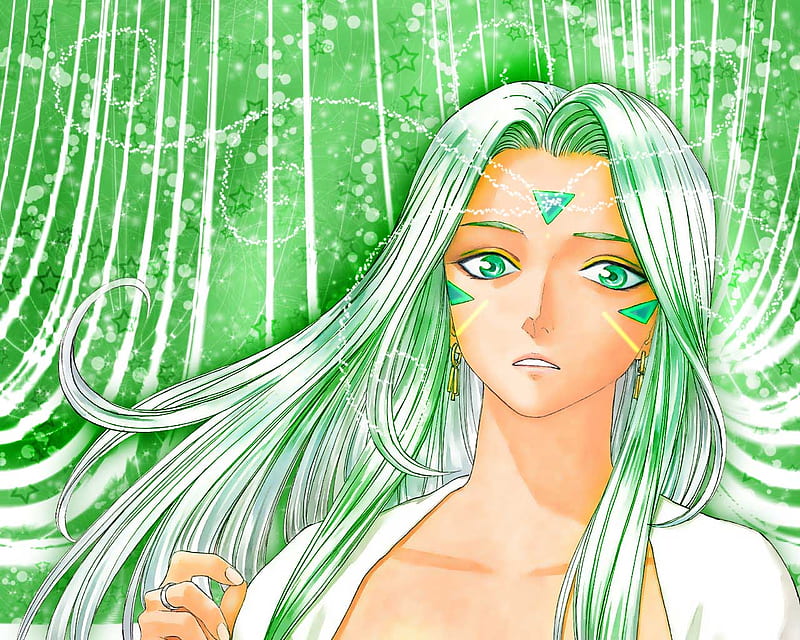 goddes, white, green, girl, HD wallpaper