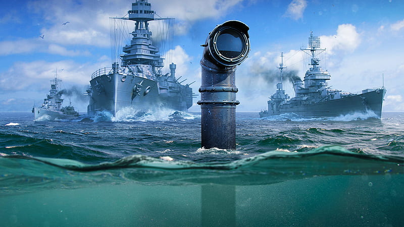 World of Warships Submarine, HD wallpaper
