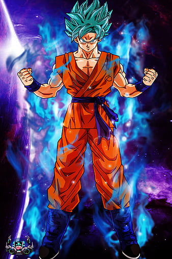 Goku Super Saiyan Blue from Dragon Ball Super [Dragon Ball Legends Arts]  for Desktop 4K wallpaper download