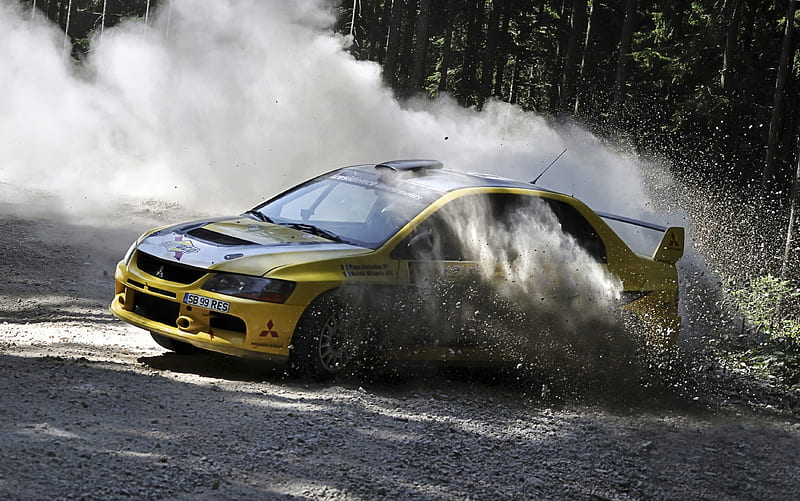 Lancer evolution, race, off-road, 4x4, rally, fast, HD wallpaper
