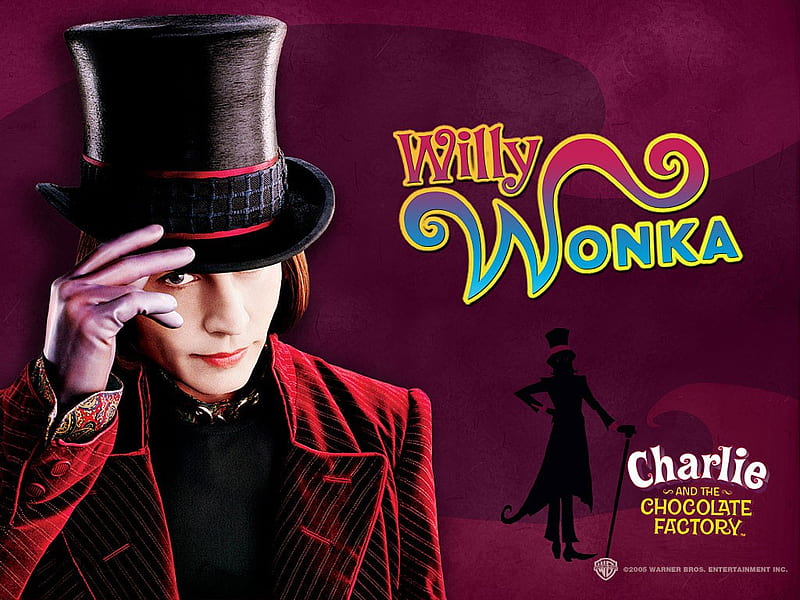 Charlie and the Chocolate Factory, willy wonka, warner brother, wb, HD wallpaper