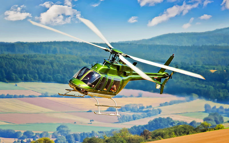 Bell 407 civil aviation, Bell, Bell Helicopter Textron, HD wallpaper