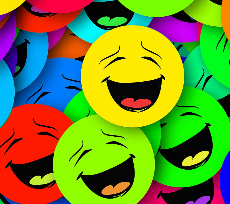 smiles, abstract, aqua, blue, green, purple, red, yellow, HD wallpaper