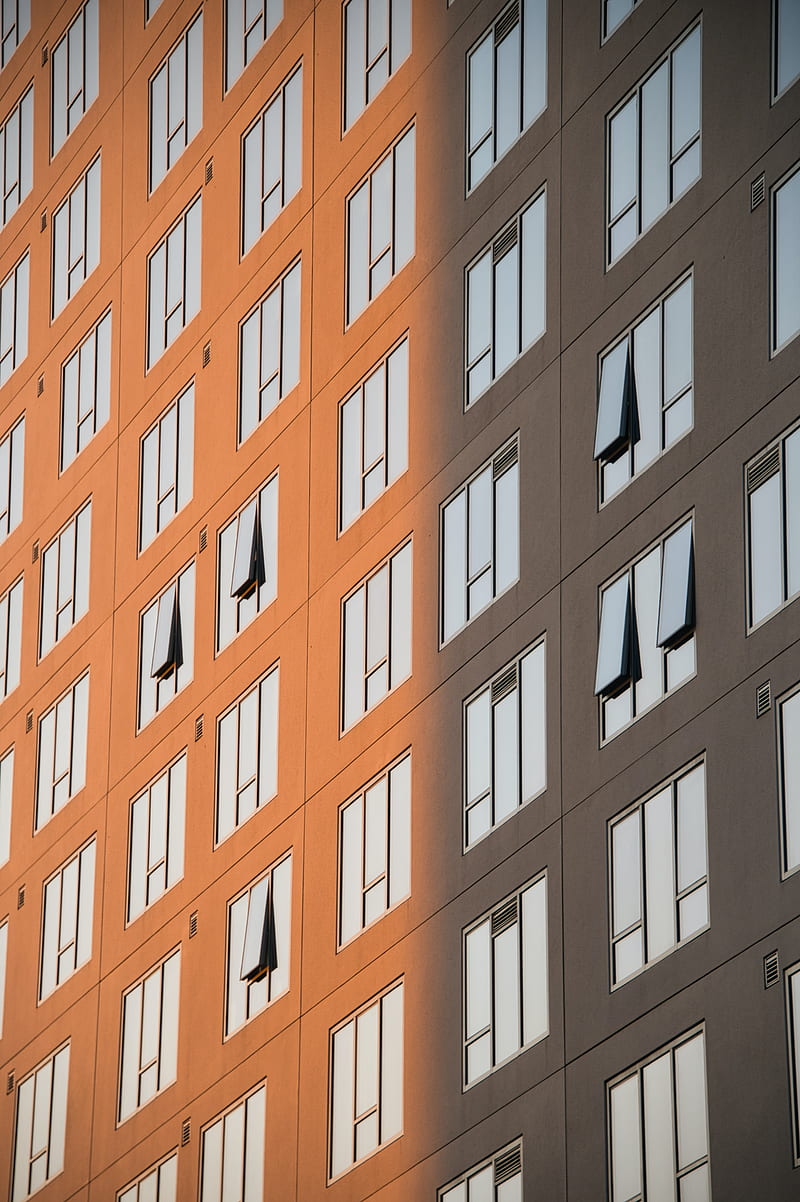 facade, windows, building, architecture, city, HD phone wallpaper