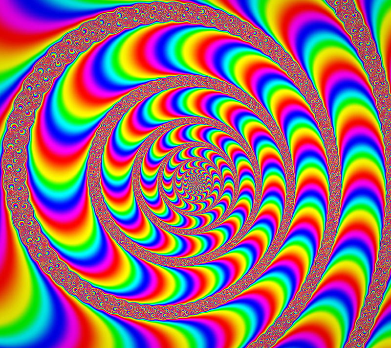 Swirl, color, colour, illusion, spiral, HD wallpaper