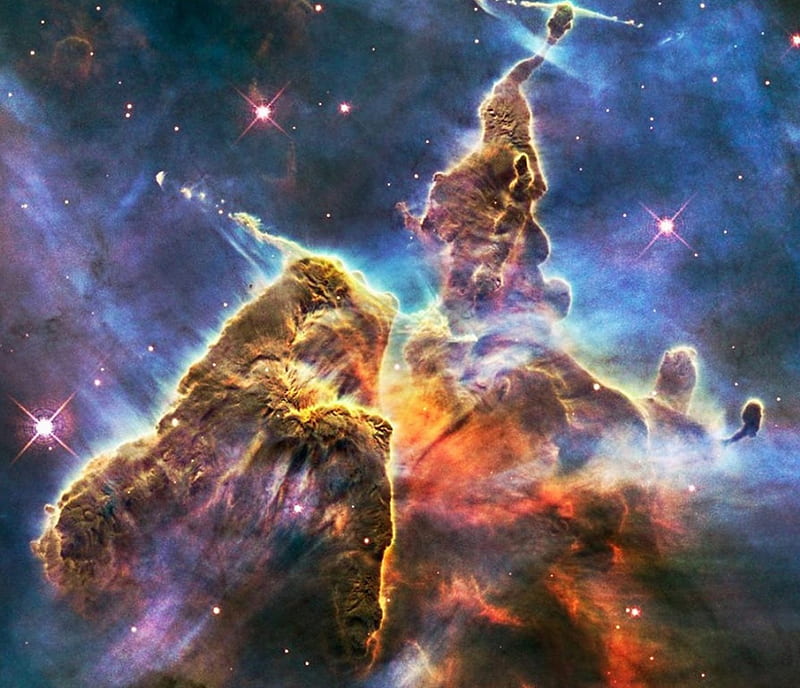 Eta Carina(Eagle nebula), stars, dust, detail, gas, HD wallpaper