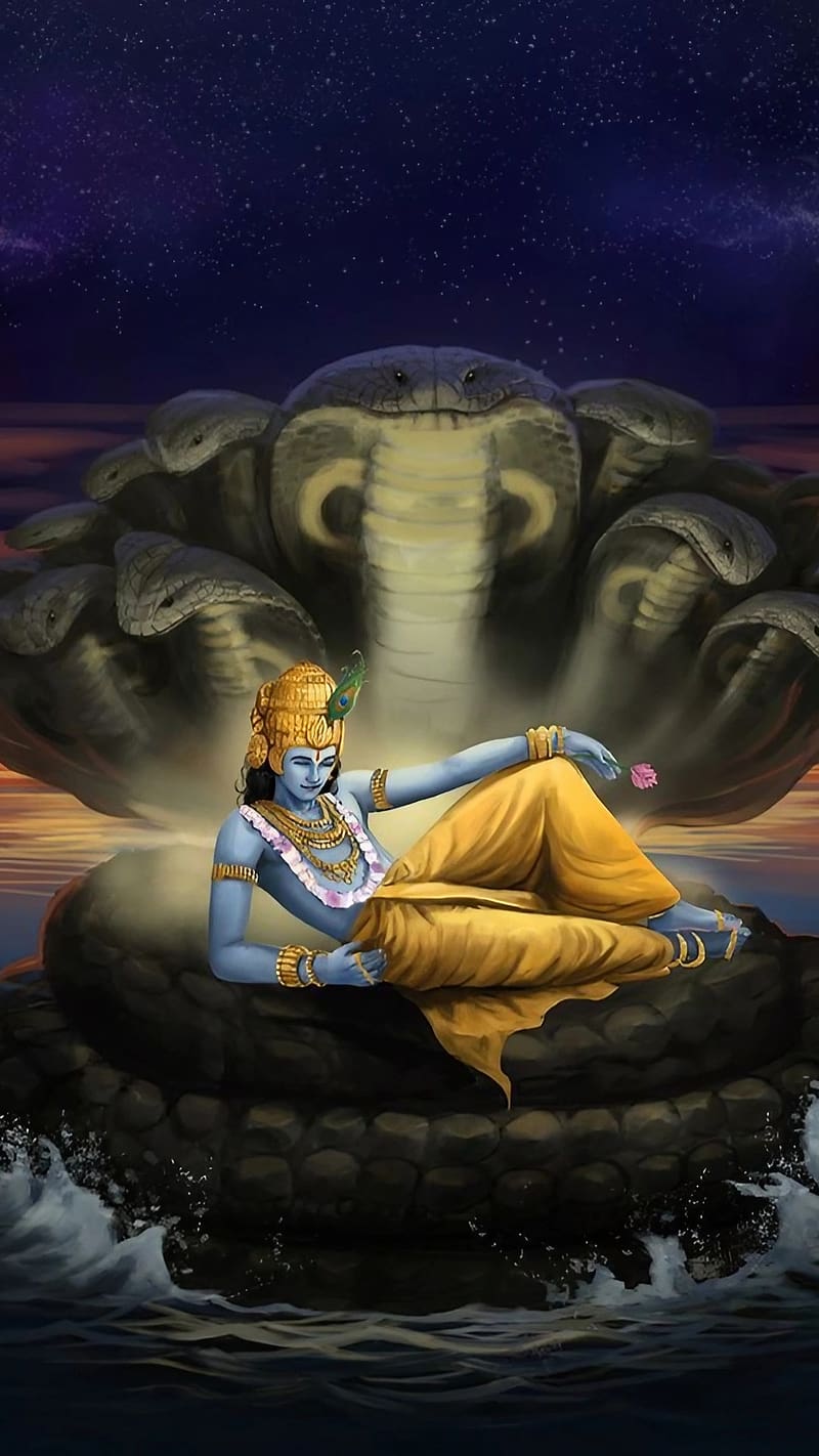 Vishnu , Illustration Art, lord, god, hari narayana, HD phone wallpaper
