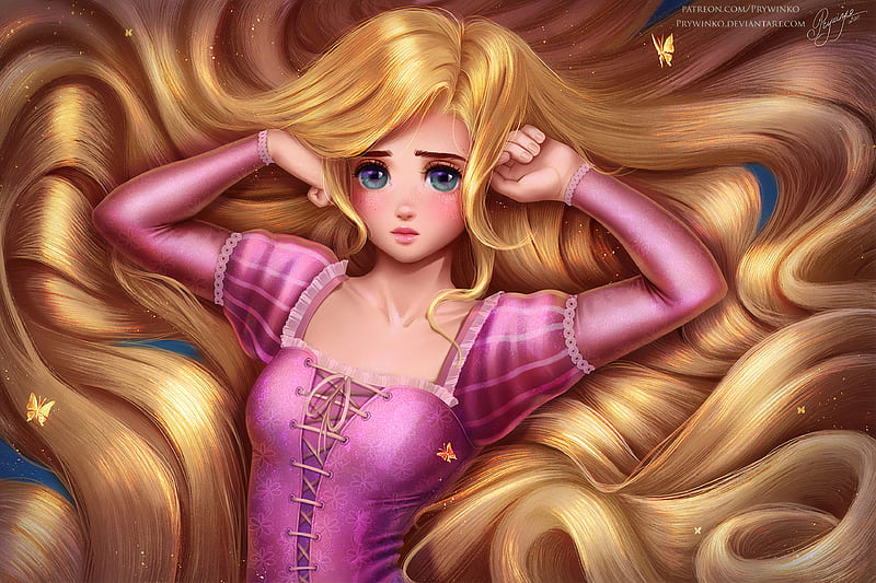 Rapunzel Disney Princess , rapunzel, princess, artist, artwork, digital-art, HD wallpaper