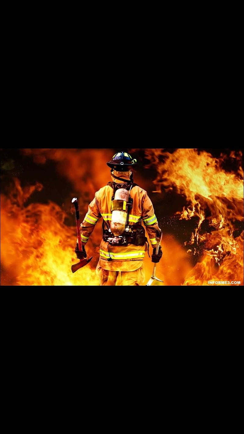 Fireman , bomberos, incendio, HD phone wallpaper