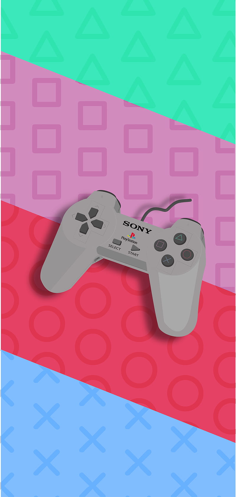 PS1 Controller, gaming, playstation, ps1, ps2, ps3, ps4, psone, psx, retro, sony, HD phone wallpaper