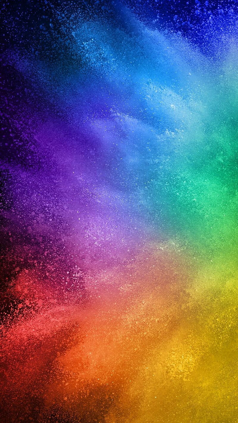 color splash, explosion, rainbow, HD phone wallpaper